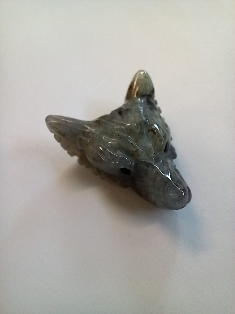 Carved Wolf/Dog, Labradorite $18.00
